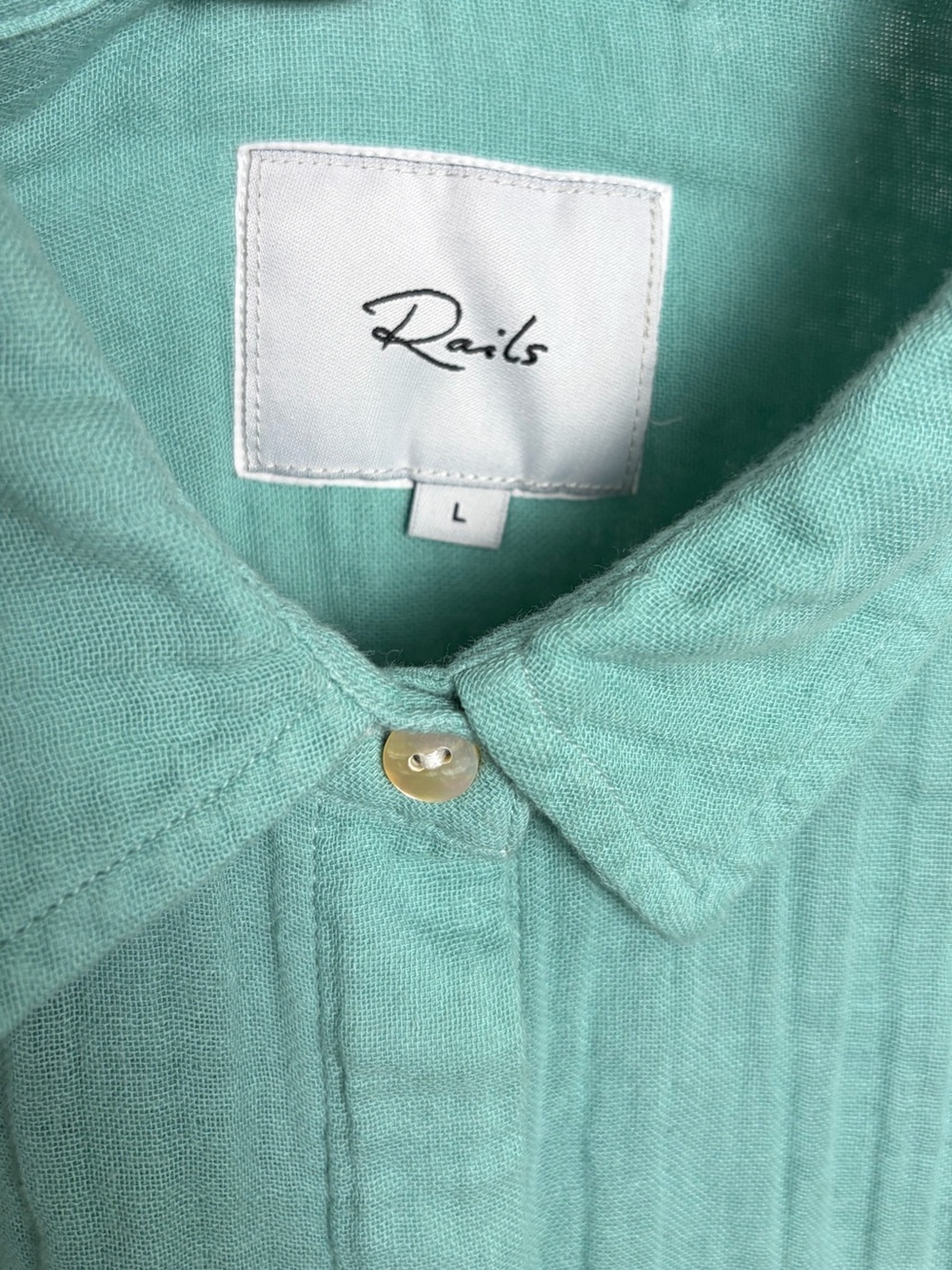 Rails Ellis Organic Cotton Gauze Button-Up Shirt - Picture 7 of 16
